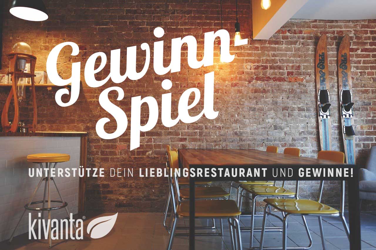 Unterstützen wir unsere Gastronomen: Gewinnspiel für Restaurants - jetzt!