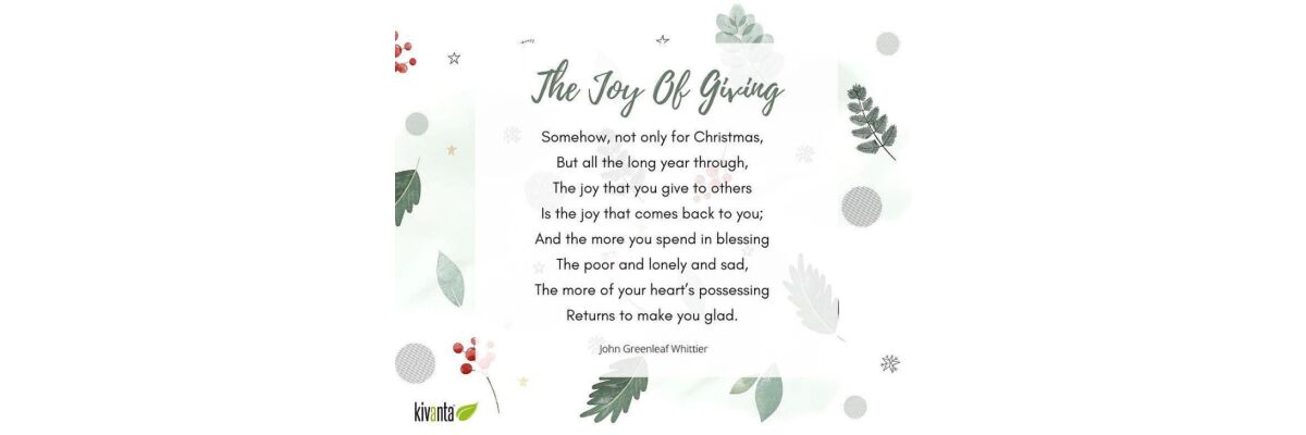 &quot;The joy that you give to others ...