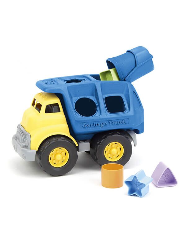 Green Toys Müllfahrzeug als Formensortierer und Sandspielzeug