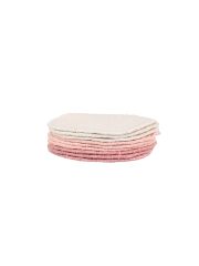 Abschminkpads rosa aus Baumwolle - 9er Set