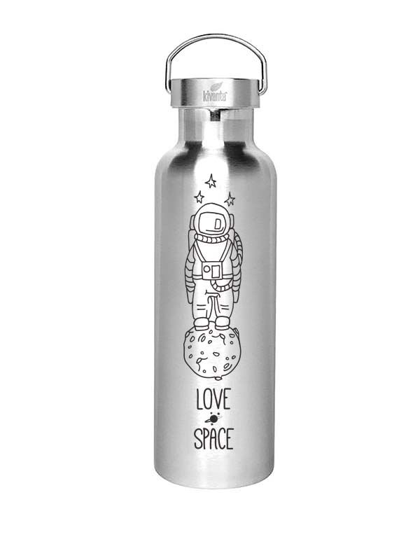 Kivanta 700 ml isolierte Edelstahl Trinkflasche - LOVE SPACE