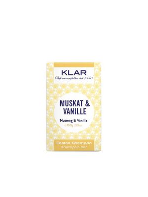 Klar festes Shampoo Muskat & Vanille 100g (für...