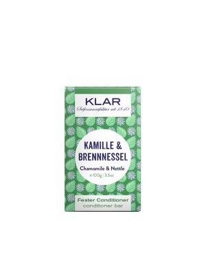 Klar fester Conditioner Kamille & Brennnessel 100g (für störrisches Haar)