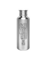 Kivanta 750 ml Edelstahl Trinkflasche (ohne Deckel) | LOVE MATH "Margaret Hamilton"