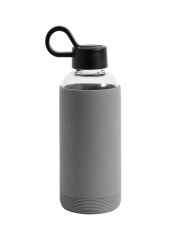 Nordal Glasflasche mit Silikonh�lle - 475 ml / grau
