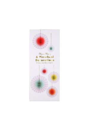 Meri Meri "Neon & Ombre Pinwheel" Rosetten Dekoration