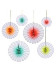Meri Meri "Neon & Ombre Pinwheel" Rosetten Dekoration