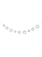 Meri Meri "Silver Glitter Star" Mini Girlande