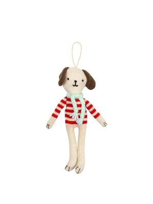 Meri Meri "Stripy Dog" Ornament - Hund