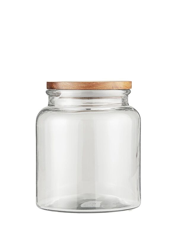 IB Laursen Behälter aus Glas mit Holzdeckel - 2350 ml