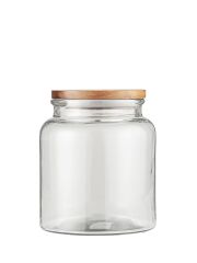 IB Laursen Beh�lter aus Glas mit Holzdeckel - 2350 ml