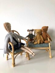 Maileg Stuhl aus Rattan f&uuml;r Puppen und Teddyb&auml;ren