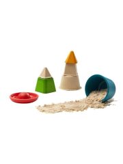 PlanToys Formenset f&uuml;r Sandburgen / 4-teilig