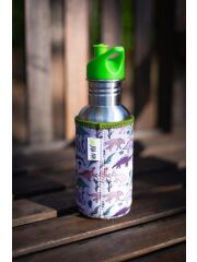 Kivanta 500 ml Edelstahl Trinkflasche mit Loop-Cap und Wunschgravur