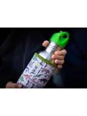 Kivanta 500 ml Edelstahl Trinkflasche mit Loop-Cap und Wunschgravur