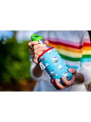 Kivanta 500 ml Edelstahl Trinkflasche mit Loop-Cap und Wunschgravur