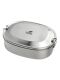 Kivanta Brotdose XL - Edelstahl Lunchbox mit Clips und Wunschgravur