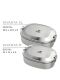 Kivanta Brotdose XL - Edelstahl Lunchbox mit Clips und Wunschgravur