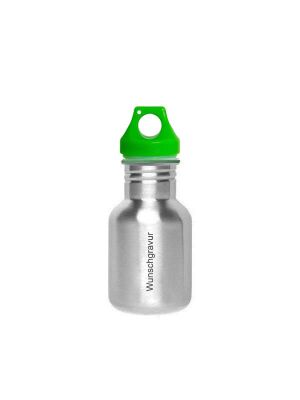 Kivanta 350 ml Edelstahl Flasche Edelstahl inkl. Sport Cap und Wunschgravur