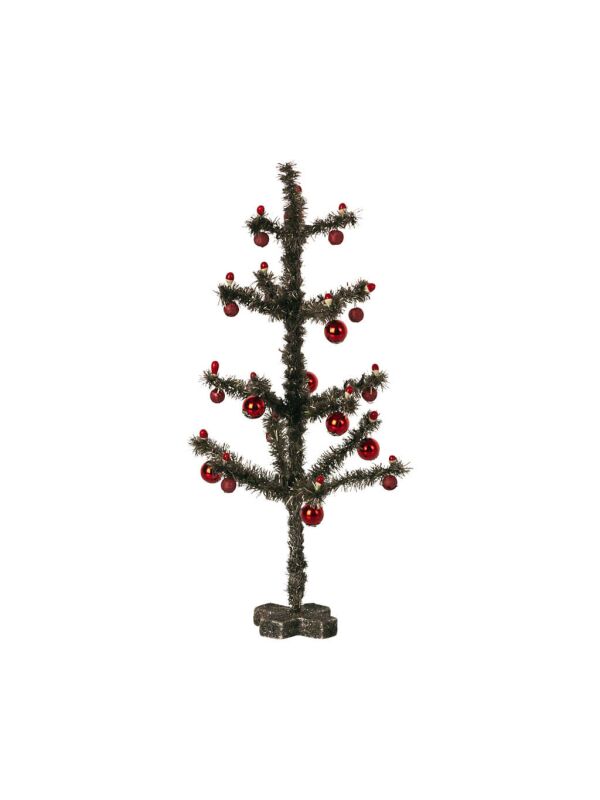 Maileg Miniatur Weihnachtsbaum fürs Puppenhaus (Antiksilber)