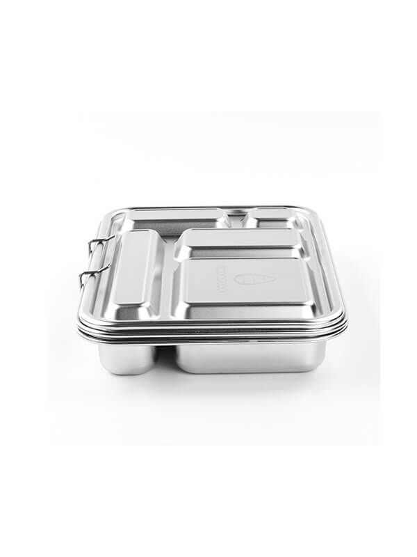 Ecococoon - Bento Lunchbox auslaufsicher aus Edelstahl mit 5 Fächern
