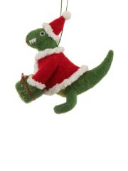 Sass & Belle Anhänger aus Filz - Roarsome Dinosaur Santa