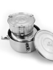 Kivanta Lebensmittelbeh&auml;lter aus Edelstahl Gr&ouml;&szlig;e L 1450 ml (B-Ware)