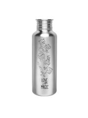 Kivanta 750 ml Edelstahl Trinkflasche (ohne Deckel) | LOVE MAGIC (Wizard)