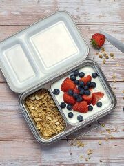 Ecococoon - Bento Lunchbox auslaufsicher aus Edelstahl mit 2 F&auml;chern