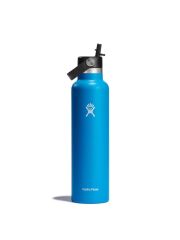 Hydro Flask 21 oz (621 ml) Standard Mouth isolierte Trinkflasche mit Flex Straw Cap - Pacific