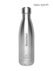 Kivanta 500 ml isolierte Edelstahl Trinkflasche inkl. Wunschgravur