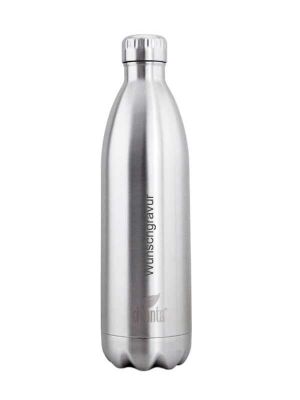 Kivanta 1000 ml isolierte Edelstahl Trinkflasche inkl. Wunschgravur