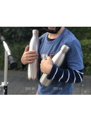Kivanta 1000 ml isolierte Edelstahl Trinkflasche inkl. Wunschgravur