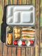 Ecococoon - Bento Lunchbox auslaufsicher aus Edelstahl mit 5 Fächern / mint