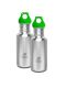Kivanta Schulstarter-Set: 2 x  500 ml Edelstahl Trinkflasche mit Loop Cap
