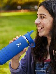 Hydro Flask 20 oz (591 ml) isolierte Kindertrinkflasche Edelstahl Wide Mouth - Starfish