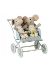 Maileg Kinderwagen für Babymäuse (Minze)