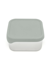 Petit Monkey Edelstahl Brotdose (Größe M) mit Silikondeckel - Sage Green
