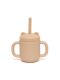 Petit Monkey 175 ml Silikon Trinklernflasche - Honey Peach