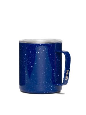 MiiR vakuumisolierter Becher "Camp Cup" mit Henkel - Blue Speckle