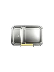 Ecococoon - Bento Lunchbox auslaufsicher aus Edelstahl mit 2 Fächern / Lemon