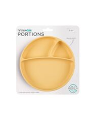 MinikOiOi "Portions" Teller aus Silikon - yellow