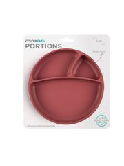 MinikOiOi &quot;Portions&quot; Teller aus Silikon - rose