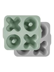 MinikOiOi "XOXO" Backform (2-teilig) - powder grey / river green