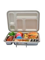 Ecococoon Bento Lunchbox auslaufsicher aus Edelstahl mit 5 F&auml;chern inkl. Wunschgravur
