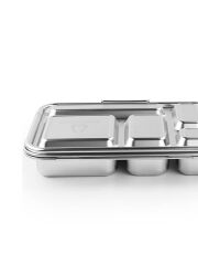 Ecococoon Bento Lunchbox auslaufsicher aus Edelstahl mit 5 F&auml;chern inkl. Wunschgravur
