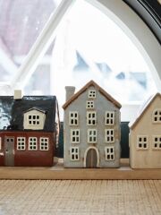 IB Laursen Haus &quot;Nyhavn&quot; f&uuml;r Teelicht - mit Dachfenster