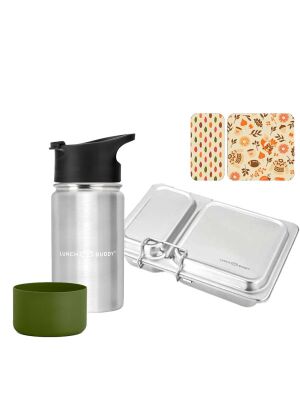 LunchBuddy Lunchbox + Flasche "Herbstzeit" / 5-teilig