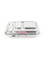 Ecococoon Bento Lunchbox auslaufsicher aus Edelstahl mit 5 F&auml;chern / Pink Rose