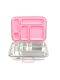 Ecococoon Bento Lunchbox auslaufsicher aus Edelstahl mit 5 Fächern / Pink Rose